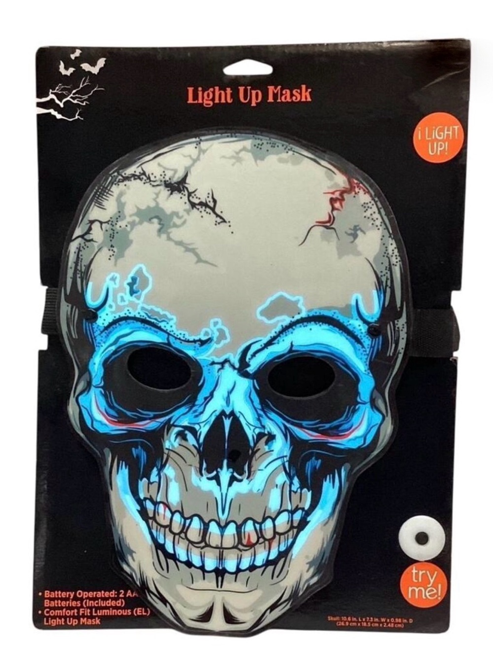 Halloween Skull Light Up Mask